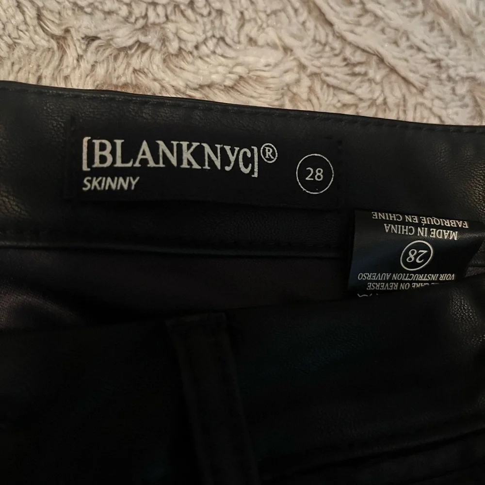 BlankNYC leather braided design pants. Size 28 - Picture 2 of 3
